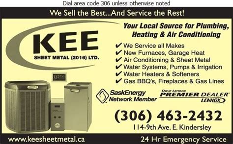 kee sheet metal plumbing & heating|kee plumbing kindersley.